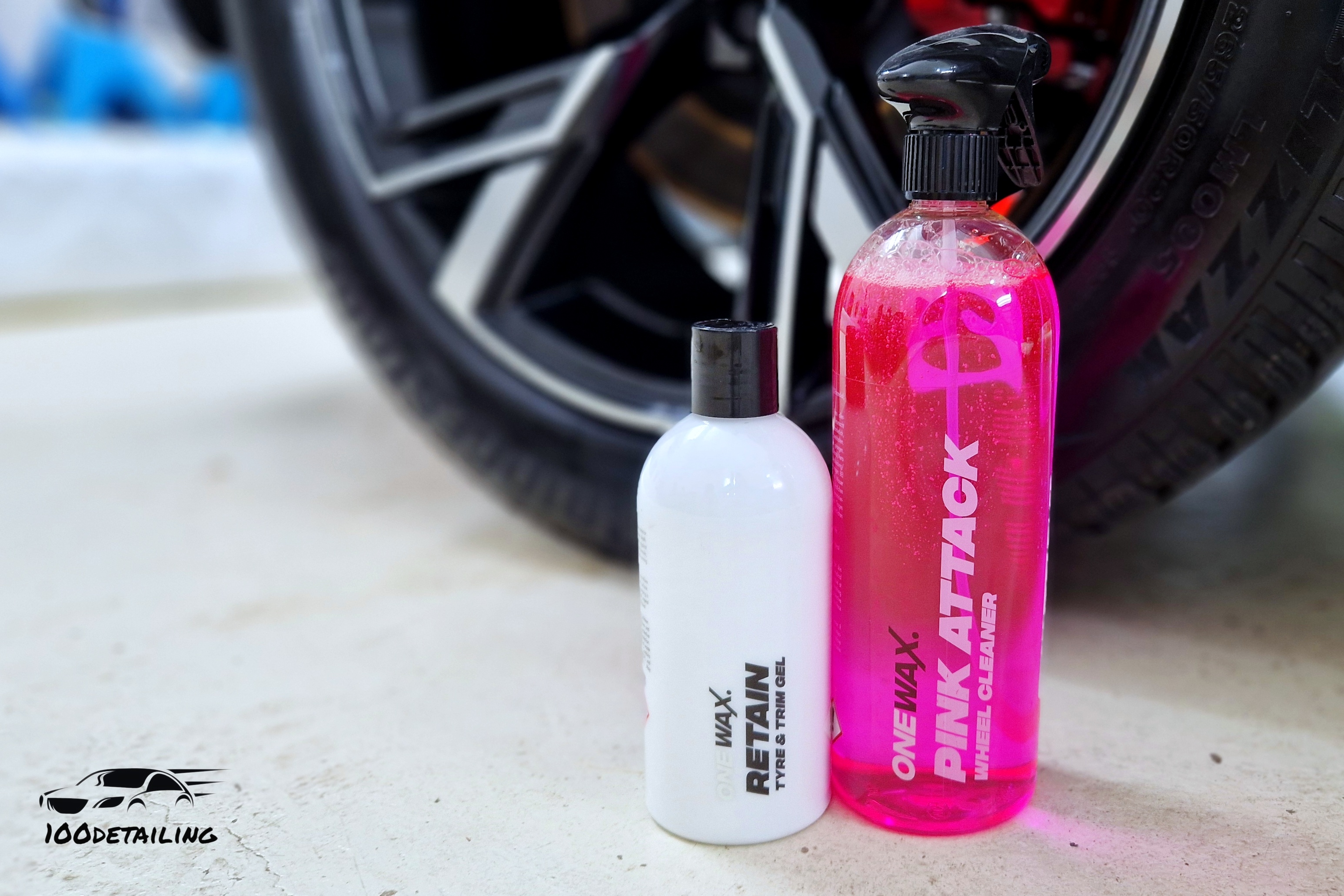 Sada autokosmetiky Pink Attack na čištění a ochranu alu kol OneWax